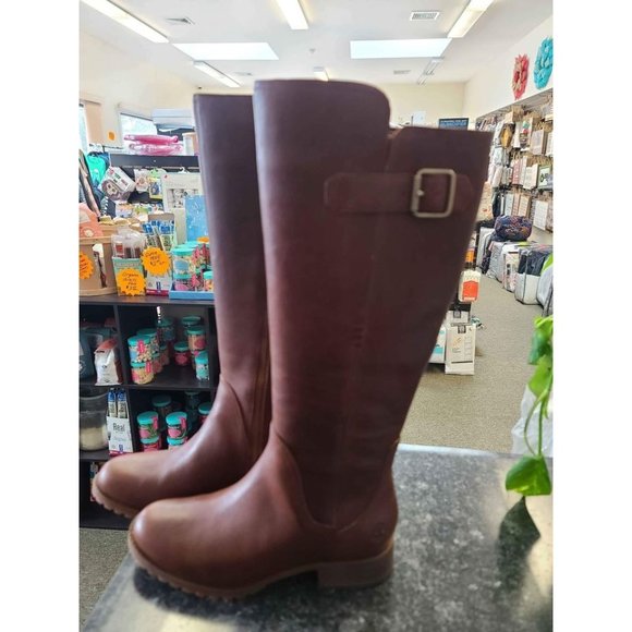 Timberland Women's Banfield Tall Waterproof Riding Boot, Size 7 - Picture 3 of 9